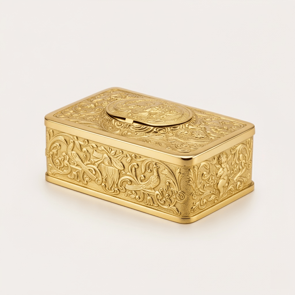European Three-dimensional Embossed Bird Music Box