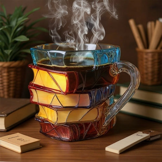 🔥Hot Sale 49% off🌟Novelty 3D Painted Book Mug— Where Literature Meets Art in Your Morning Routine 📚☕