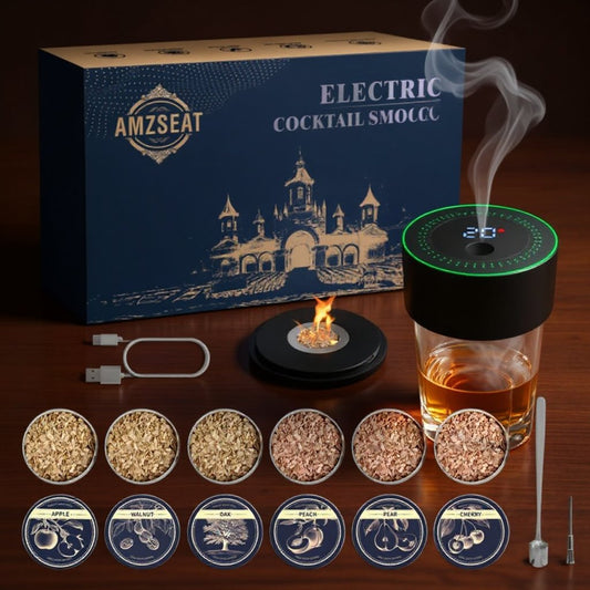 🔥Hot Sale 49% off🌟New Electric Whiskey Smoker Kit with 6 Wood Chips