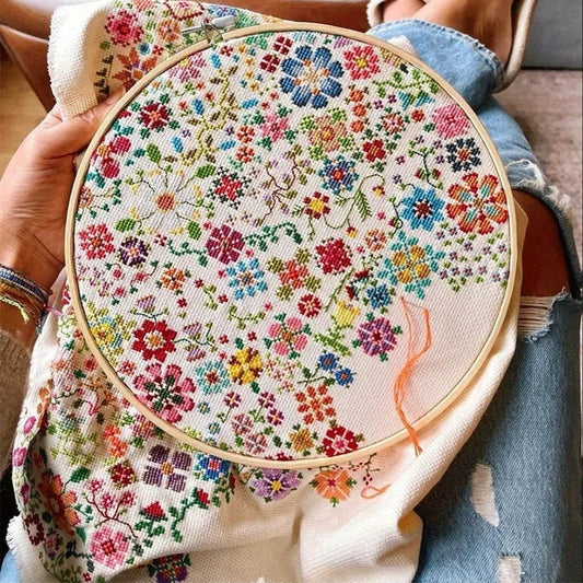 🎄Early Christmas Sale - 🌸Bloom a Day Cross Stitch Set