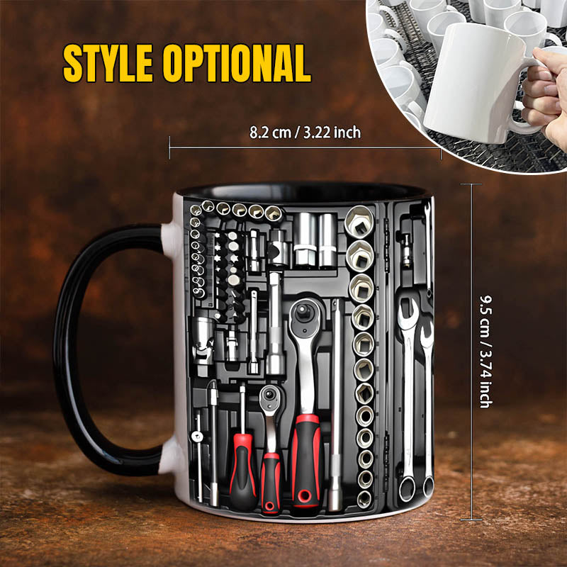 3D Mechanical Toolbox Coffee Mug Set