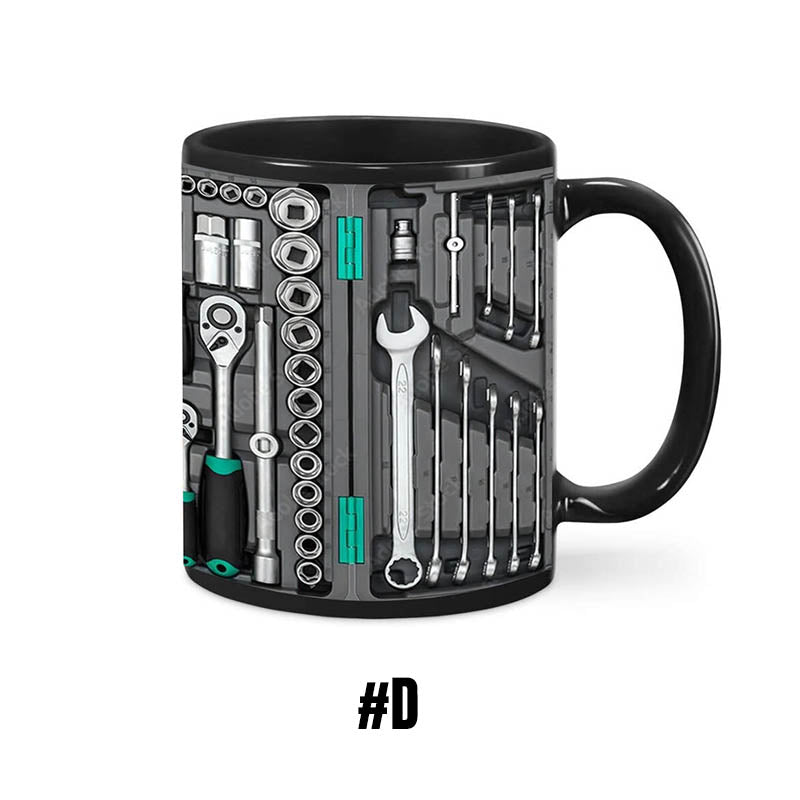 3D Mechanical Toolbox Coffee Mug Set